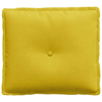 Rugkussen Geel 50 x 45 cm Cordstof 5
