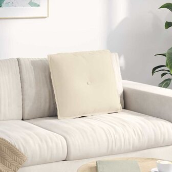 Rugkussen Beige 50 x 45 cm Microvezel Stof 1