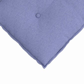 Rugkussen Jeans Blauw 60 x 19 x 50 cm Stof 7