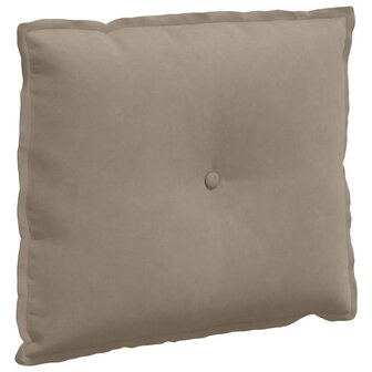 Rugkussen Taupe 60 x 50 cm Microvezel Stof 2