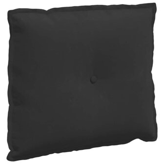 Rugkussen Zwart 60 x 50 cm Microvezel Stof 2