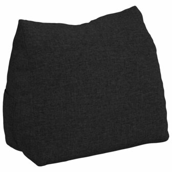 Rugkussen Zwart 45 x 20 x 35 cm Stof 2