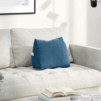 Rugkussen Blauw 45 x 20 x 35 cm Cordstof 1