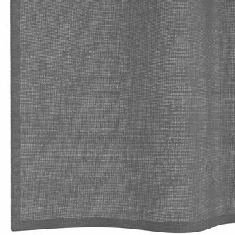 Gordijnen voile met doorvoertules 2 st 140x260 cm donkergrijs 6