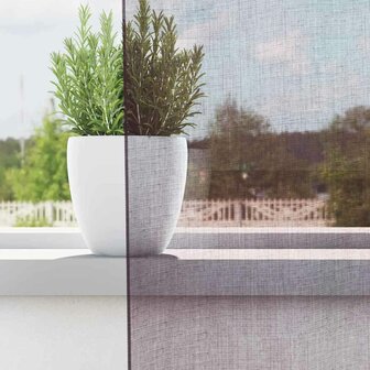 Gordijnen voile met doorvoertules 2 st 140x300 cm paars 3