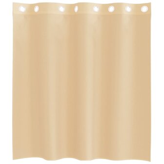 Gordijnen Voile met doorvoertules 2 st zand 4
