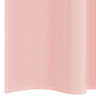 Gordijnen voile met roedezakken 2 st roze 6