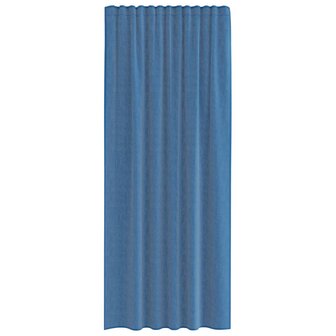 Gordijnen voile met roedezakken 2 st koningsblauw 4