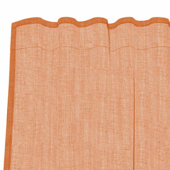 Voile gordijnen met roedezakken 2 st terracotta 6