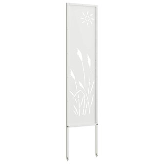 Privacyscherm Fretwerk Wit 32 x 140 cm Koudgewalst staal 3