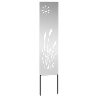 Privacyscherm Zilver 32 x 140 cm Gegalvaniseerd staal 2