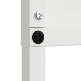 Privacyscherm Fretwerk Wit 32 x 140 cm Koudgewalst staal 6