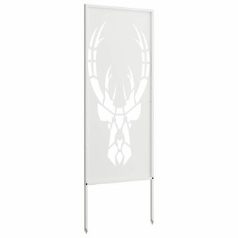 Privacyscherm Wit 50 x 140 cm Koudgewalst staal 5