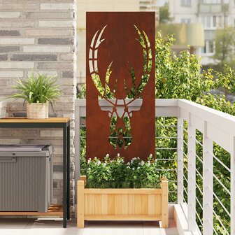 Privacyscherm Dierenprint Roestig 50 x 140 cm Cortenstaal 1
