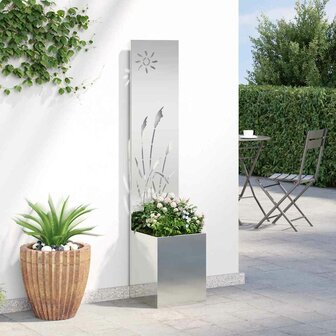 Privacyscherm Zilver 32 x 140 cm Gegalvaniseerd staal 4