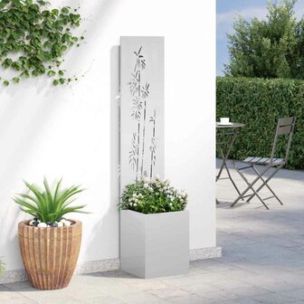Privacyscherm Zilver 32 x 140 cm Gegalvaniseerd staal 4