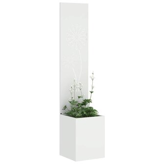 Privacyscherm Fretwerk Wit 32 x 140 cm Koudgewalst staal 3