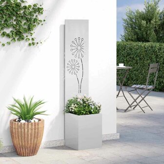 Privacyscherm Zilver 32 x 140 cm Gegalvaniseerd staal 4
