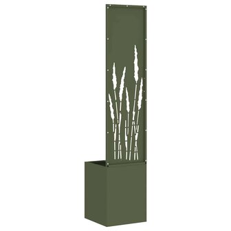 Privacyscherm Olijfgroen 32 x 140 cm Koudgewalst staal 7