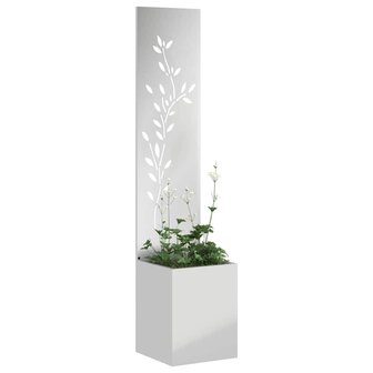 Privacyscherm Bloemen Zilver 32 x 32 x 150 cm 3