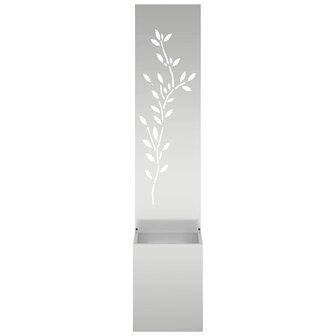 Privacyscherm Bloemen Zilver 32 x 32 x 150 cm 5