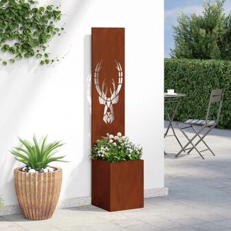 Privacyscherm Dierenprint Roestig 32 x 140 cm Cortenstaal 4