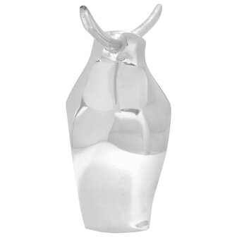 Stierensculptuur Zilver 37 x 44 x 17 cm Aluminium 3