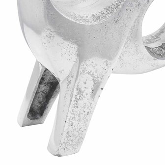 Stierensculptuur Zilver 22 x 9.5 x 34 cm Aluminium 6