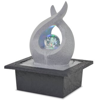 Kamerfontein met LED-verlichting polyresin 1