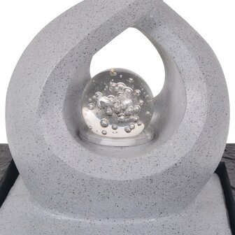 Kamerfontein met LED-verlichting polyresin 4