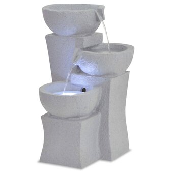Kamerfontein met LED-verlichting polyresin 1