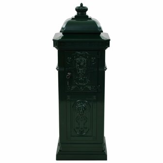Pilaar brievenbus vintage stijl roestbestendig aluminium groen 8