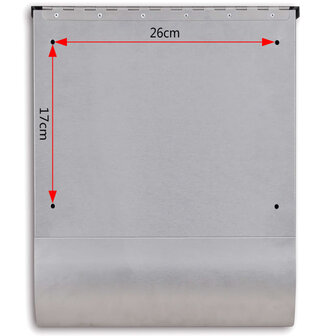 Brievenbus roestvrij staal 6