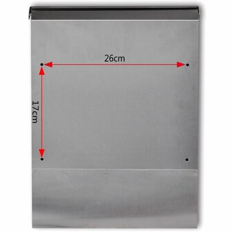 Brievenbus roestvrij staal 5