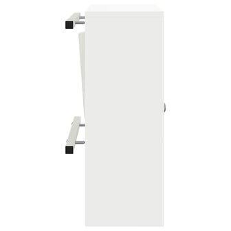 Brievenbus met opslag met de deur Wit 30 x 20 x 55 cm Staal 6