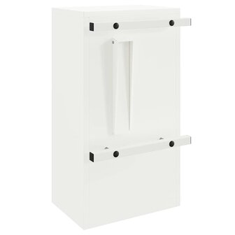 Brievenbus met opslag met de deur Wit 30 x 20 x 55 cm Staal 7