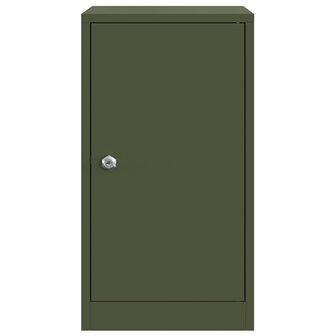 Brievenbus met opslag met slot Olijfgroen 30 x 20 x 55 cm Staal 5