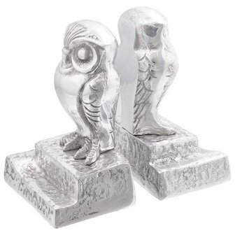 Boekensteunen 2 pcs Zilver 12 x 9 x 19 cm Aluminium 1