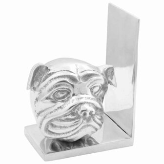 Boekensteunen 2 pcs Zilver 8 x 12 x 16,5 cm Aluminium 1