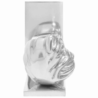 Boekensteunen 2 pcs Zilver 8 x 12 x 16,5 cm Aluminium 4