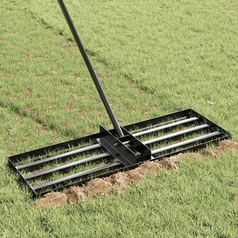 Vervangingskop voor Tuinhark Zwart Gepoedercoat staal 3