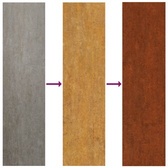 Plantenring 5 pcs Bruin 40 x 40 x 20 cm Cortenstaal 9