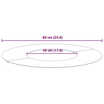 Boomring Wit &Oslash;30 / 60 cm Staal 9