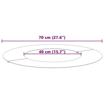 Boomring Wit &Oslash;40 / 70 cm Staal 9