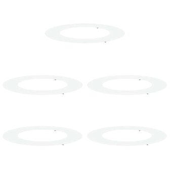 Boomringen 5 pcs Wit &Oslash;50 / 80 cm Staal 2