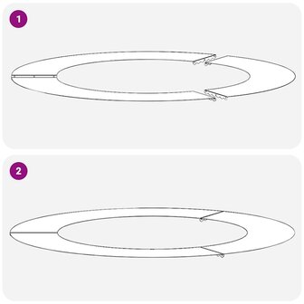 Boomring Wit &Oslash;60 / 90 cm Staal 7
