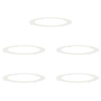 Boomringen 5 pcs Wit &Oslash;90 / 120 cm Staal 2