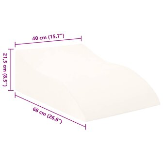 Beenkussen Wit 68 x 40 x 21,5 cm PU Schuim 9