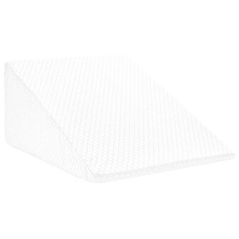 Beenkussen Effen Wit 60 x 50 x 30 cm Traagschuim 2
