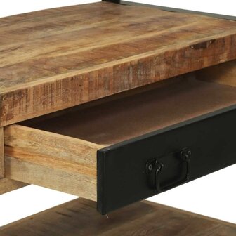 Keukenrek Bruin en zwart 80 x 40 x 160 cm Massief Mango Hout 9